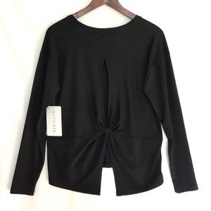 SOLD Athleta Essence twist back long sleeve tee